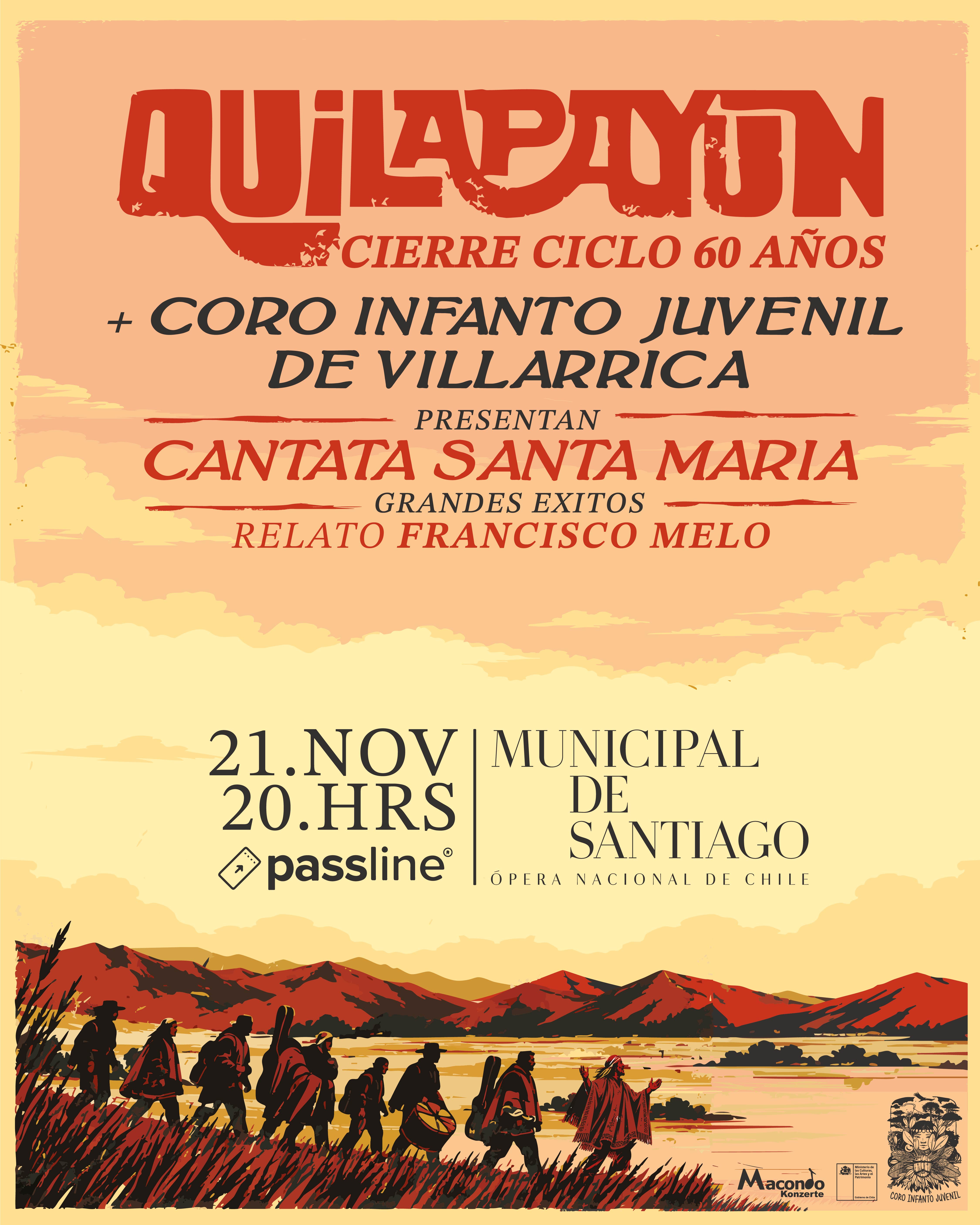 Quilapayún vuelve al Teatro Municipal de Santiago